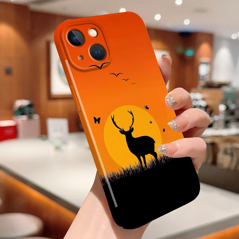 Модный чехол для смартфона Samsung Galaxy A52 iPhone 11 13 15 Xiaomi Redmi VIVO OPPO Realme Huawei Infinix Противоударный Ультратонкий Жесткий Чехол