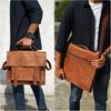 Alec Goat Leather Messenger Bag, Laptop Bag for Men, Office Bag Work,Leather Satchel Men, Personalized Brown Leather Bag For Men