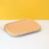 Imitation Bamboo Plate Round Smooth Edges Easy To Clean High Temperature Resistant Plate Hand Woven SnacksTray