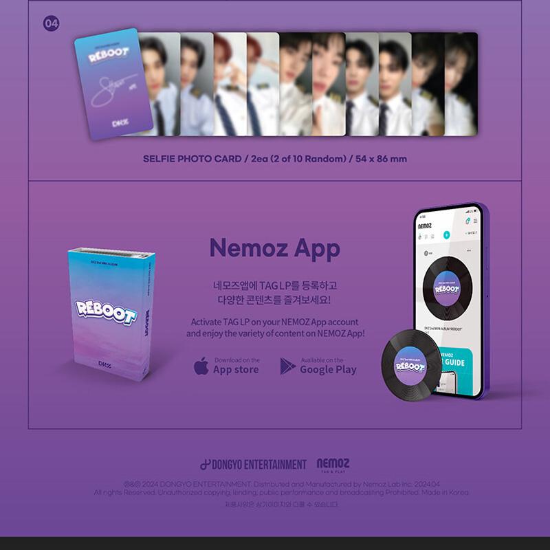 DKZ 2-й мини-альбом [REBOOT] SMART ALBUM Ver. NEMO[Версия LP/Версия брелока]