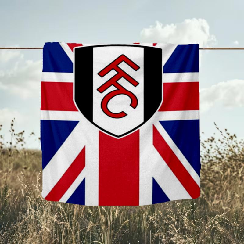 1PC Fulham F.C Printed Soft Flannel Blanket Throw for Adult Bedroom Living Room Sofa Camping Travel Fan gifts Christmas Gifts