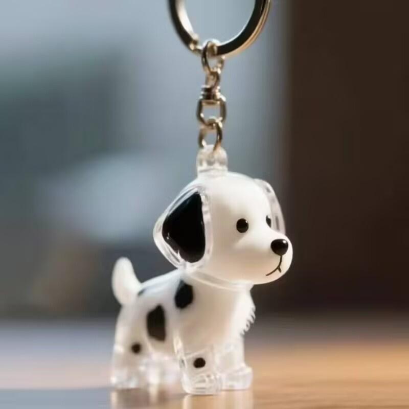 Cute Dog Transparent Hair Storage Box, Animal Fur Ball Capsule Pendant, Decorative & Memorial Dustproof Case, Collectible Toy