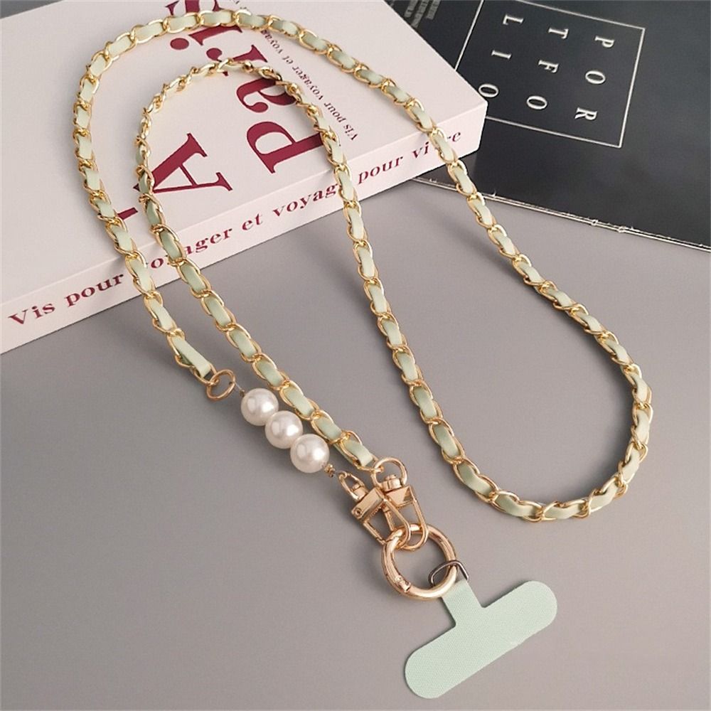 Pearl Mobile Phone Lanyard Pickup Chain Phone Strap Universal Phone Crossbody Chain  Phone Case
