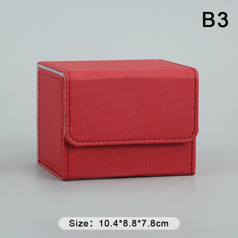 Коробка для коллекционных карточек, прочный контейнер для хранения карт, коллекционный футляр для игровых карт, вмещает 80+ или 100+ карт