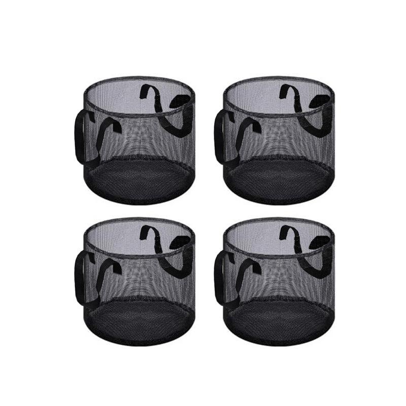 Mesh Aquatic Plant Baskets for Pond Landscaping with Handle Integration for Practical Placement and