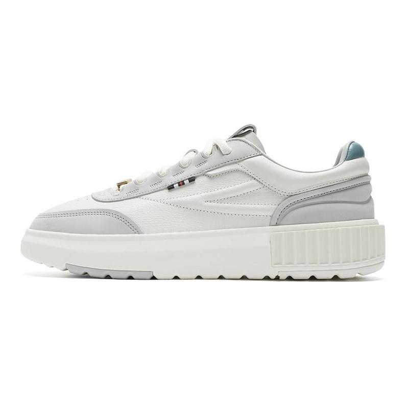 Fila Romanica Толстая подошва Мягкие Классические Универсальные Низкие Кроссовки для Скейтборда Мужские Кроссовки Белый Серый F12M431208FSD