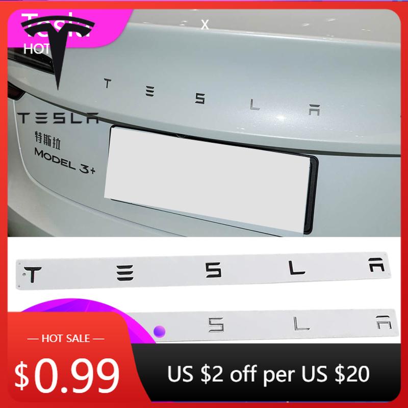 Автомобильная наклейка 2025 Новый ABS значок на задний багажник автомобиля Tesla для Tesla Model 3 Model S X Roadster SpaceX Переделка Значок Буквы Наклейка