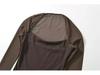 Women's Spicy American Chic Patchwork Mesh Square Neck Long Sleeve Top