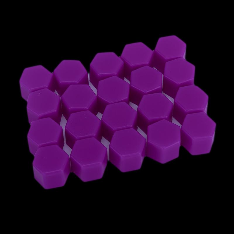 20 ШТ 17/19/21 ММ Светящиеся Колпачки для Болтов Колесных Гаек Автомобиля Силиконовые Защитные от Столкновений Колпачки для Шин Колес Защищенные от Ржавчины