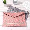 Elegant Portable Organizer Floral Document Bag Paper Holder Canvas Felt File Briefcase File Folder