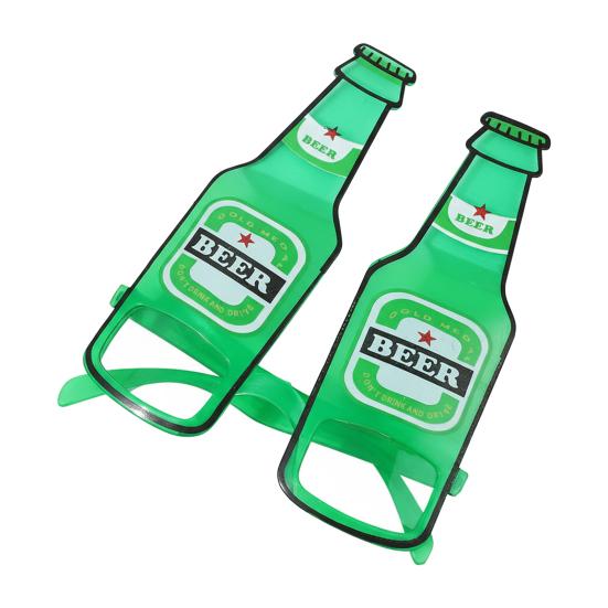 Очки на День Святого Патрика Блестящие Трилистник Бутылка Пива Очки для Глаз Зеленые Счастливые Ирландская Тема Фотобудка Реквизит для Домашней Вечеринки Подарки