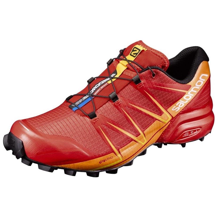 SALOMON Speedcross Pro Удобные Прочные Низкие Кроссовки Мужские кроссовки Красный Желтый 392390