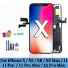 TFT LCD для iPhone X XR Xs Max 11 Pro Max 12 Pro Дисплей LCD Сенсорный Экран Сборка Дигитайзера Без Битых Пикселей Замена