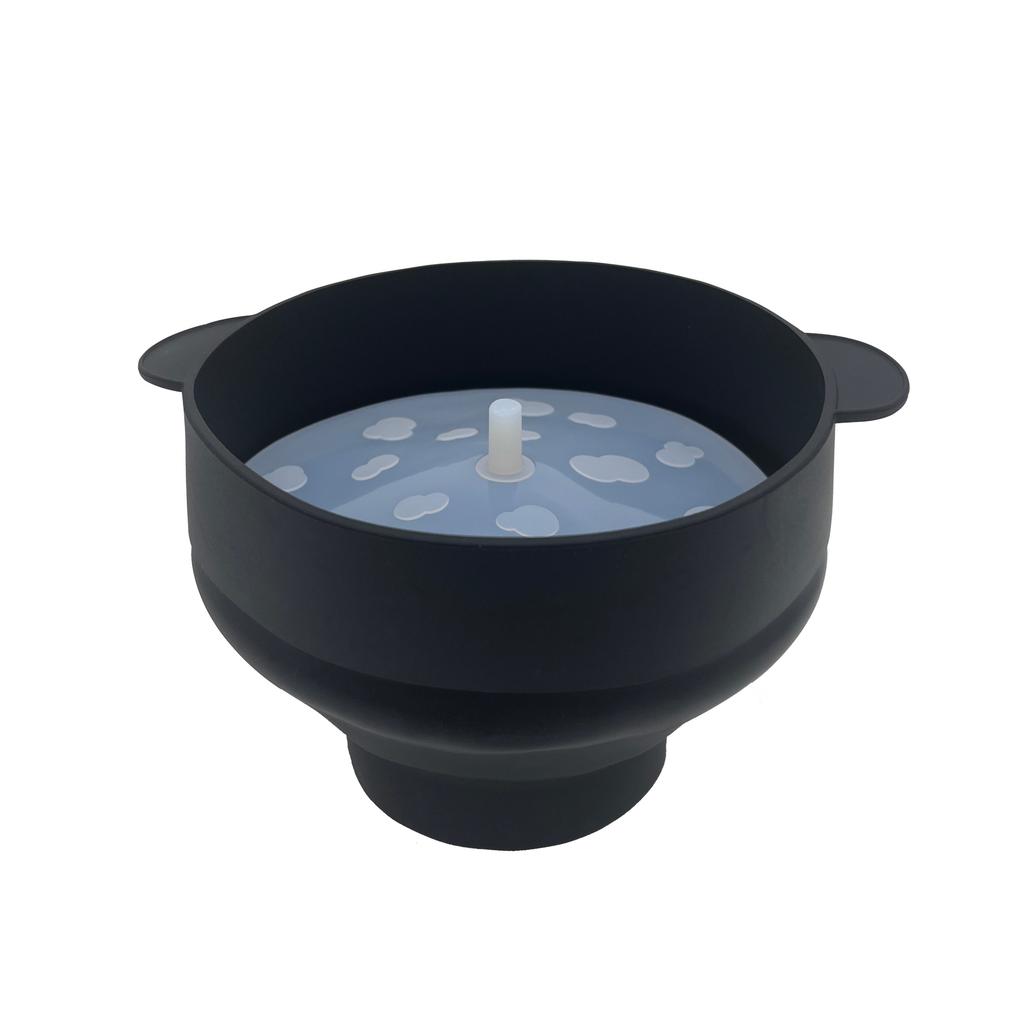 1 Set Large Collapsible Silicone Microwave Popcorn Bowl with Lid and Handle, Heat Resistant Hot Air Popcorn Maker Bucket