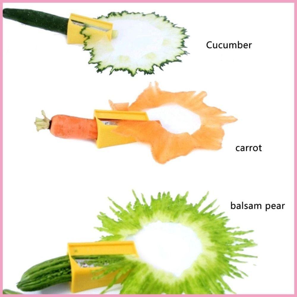 Multifunctional Vegetable Fruit Curl Slicer Rotating Mask Slicer Cucumber Sharpener Kitchen