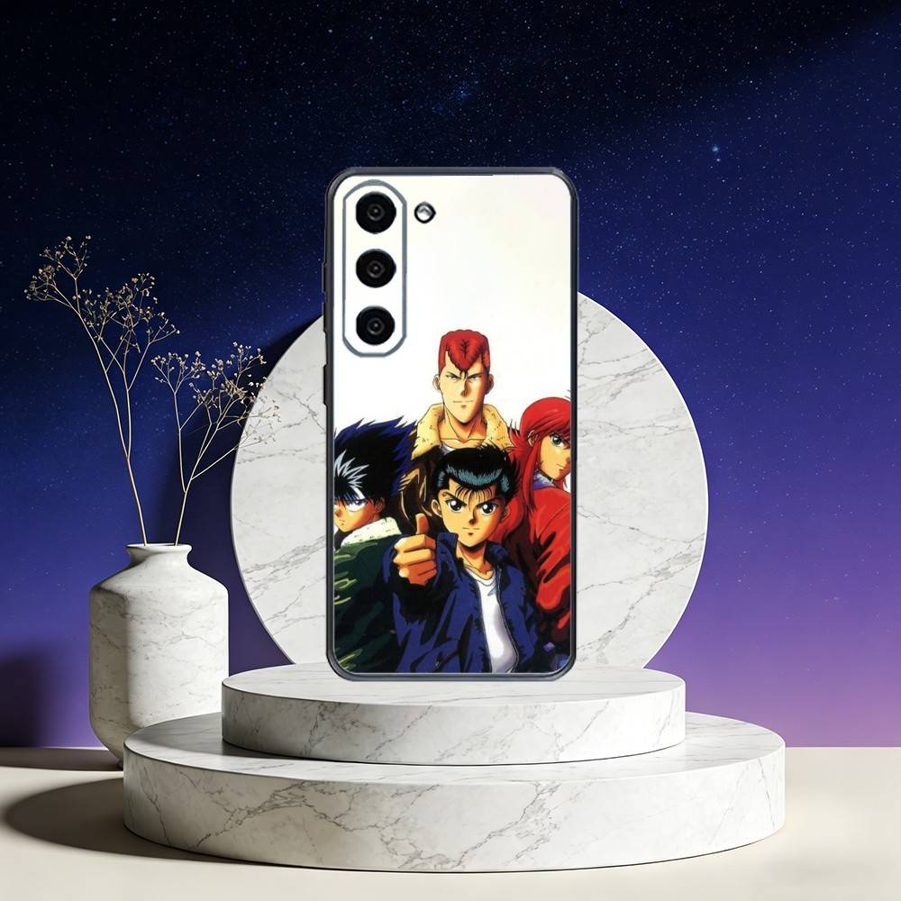 Чехол для телефона Y-Yu H-HakushoS Для Samsung Galaxy A73,A72,A71,A70,A53,A52,A51,Другие Мягкий черный чехол