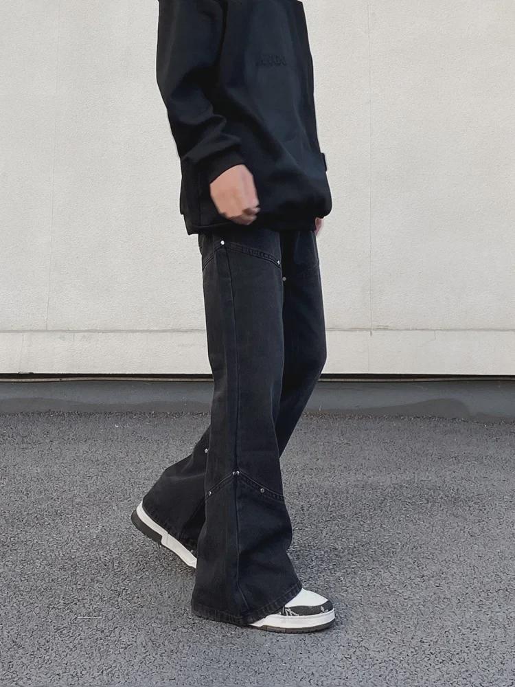 Retro Inspired Men's Loose Flared Cleanfit Jeans