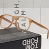 Eyeglass Frame CL50130I 047 Transparent Brown Oversized Square Horn-rimmed
