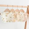 Ruffle Baby Drool Bibs: Pure Cotton Printed Lace Bibs