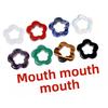 30mm Five-Petal Flower Crystal Pendant Polished Eco-Friendly Antique DIY Wedding Necklace Earrings Hollow Plum Blossom Jewelry