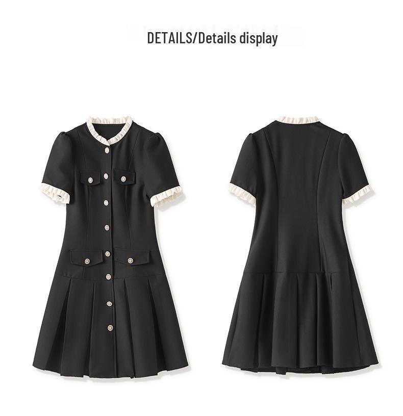 Летнее французское милое текстурированное платье для похудения для женщин, 2024