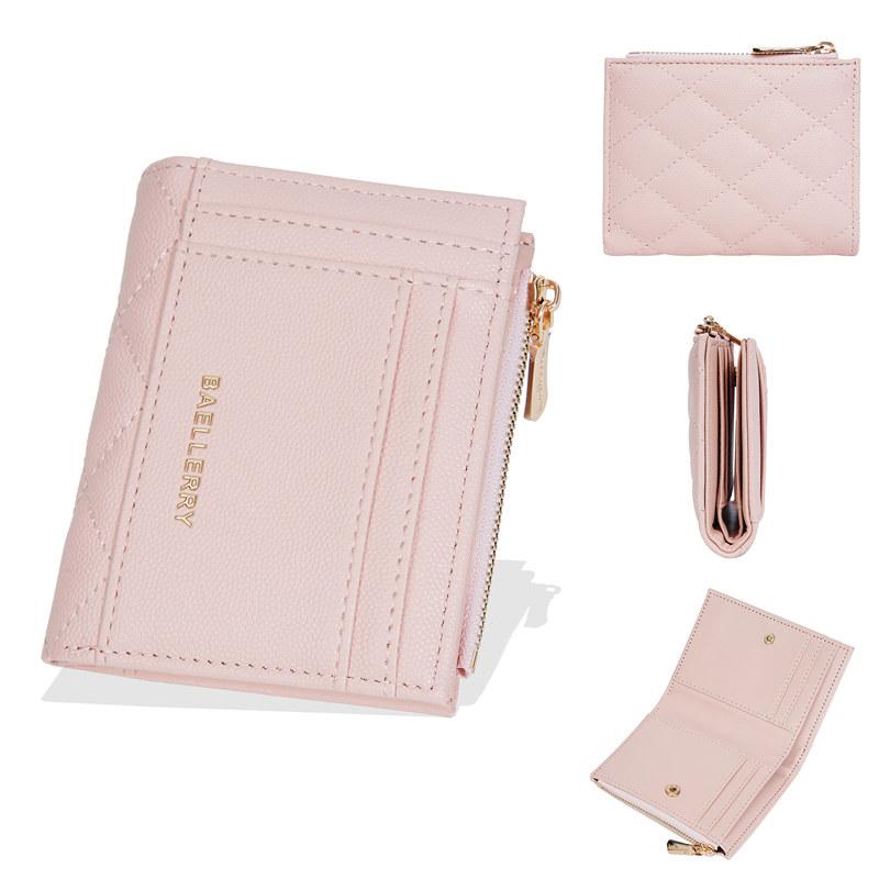 Baellerry Женские модные складные кошельки из кожи, держатель для карт для дам, денежные сумки
