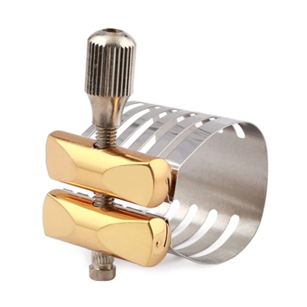 Stainless Alto/Tenor/Soprano Saxophone Mouthpiece Ligature Profession Alto Saxophone Mouthpiece Ligature Clip Durable