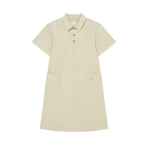 Covernat Early Autumn Casual Solid Color Short Sleeve Dress Women dresses CO2502OP79BE