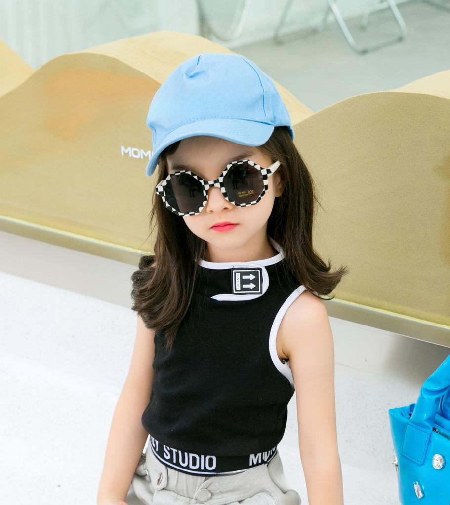 Модные детские солнцезащитные очки с нестандартной оправой из поликарбоната, модные весенние персонализированные солнцезащитные очки для ног