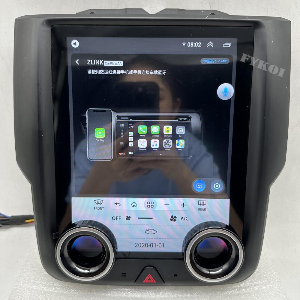 QHW1 Android15 Для Dodge RAM 2013-2015 Автомагнитола Автомобильная Мультимедиа Экран Tesla Car play Авто Bluetooth GPS 4G WIFI DSP Стерео