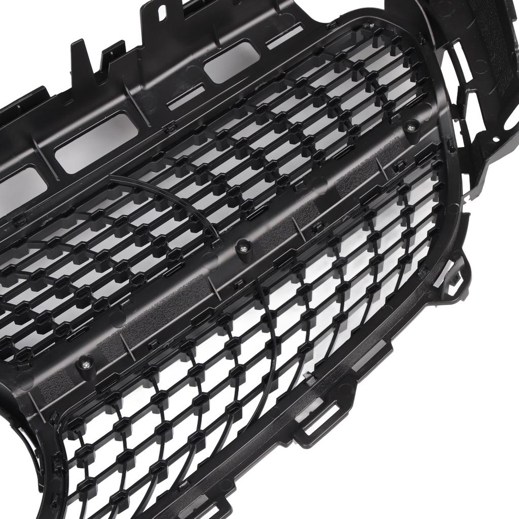 Diamond Style Front Grille Grill Gloss Black Fit for W213 2016‑2019