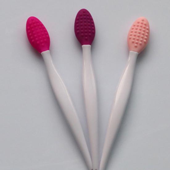 Носовая щетка с гладкой поверхностью, многоразовая, портативная, нежная, двухсторонняя, мягкая, силиконовая, скраб для губ для взрослых