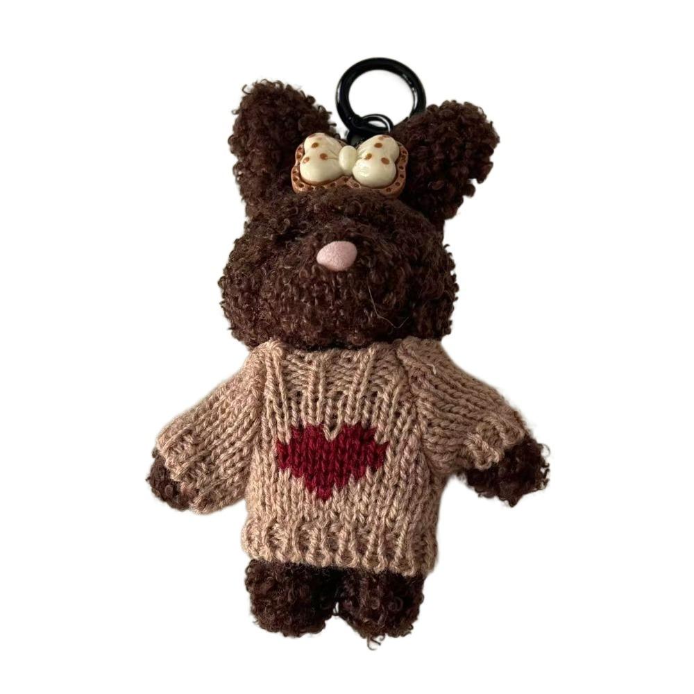 Милый мультяшный кролик кулон мягкий чучела животных брелок для женщин леди девушка