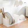 Plastic Dish Drying Rack Folding Plate Organizer New Tableware Storage Rack