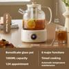 1 л Полностью стеклянный раздельный чайник для здоровья Многофункциональный электрический чайник Бытовая бутылка для горячей воды Кастрюля для тушения Маленький офисный чайник