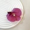 Women Korean Cloth Floral Pearl Hair Clip Sweet Phalaenopsis Flower Hairpin Female Headdress