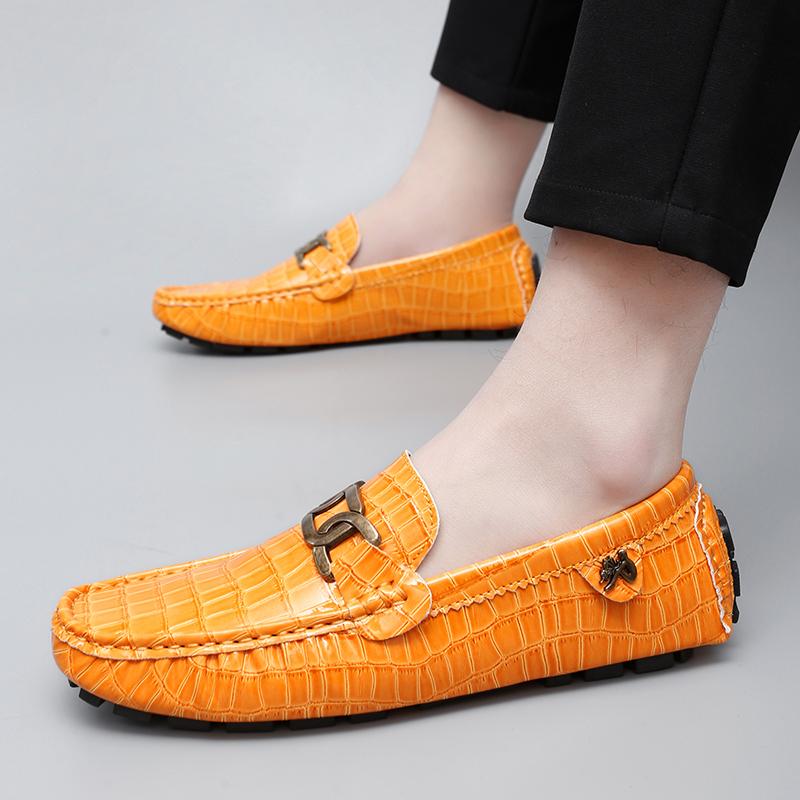 Женские удобные туфли на плоской подошве, мужские мокасины, лоферы, туфли для вождения, повседневные, без застежек, унисекс, большие размеры, фиолетовые, черные, зеленые, синие, кожаные туфли