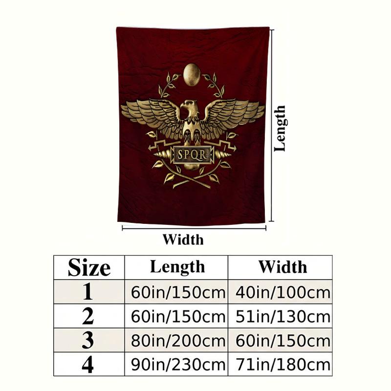 Roman Spqr Wall Tapestry Aesthetic Wall Hanging Printed Fabric Blanket Decorative Tapestries For Bedroom Living Room Home Decor