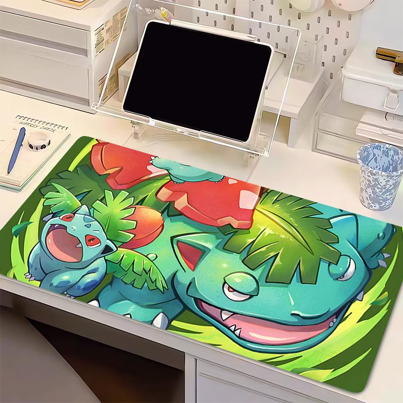 Natural Rubber Mouse Pad Pokemon Gamer XXL Computer Notebook Pc Mousepad Carpet Gaming Accessories Lock Edge Keyboard Desk Mat