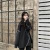 Толстовки без шляпы Harajuku BF Style Черные хип-хоп Шикарные толстовки для подростков Осенние модные универсальные повседневные простые женские уличные одежды Новинка