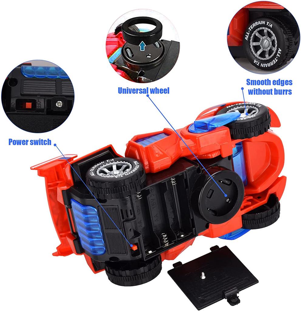 2 в 1 игрушки-трансформеры динозавров автоматическая игрушка-трансформер динозавров со светодиодной подсветкой и музыкой игрушечный электромобиль автомобиль для детей от 2 лет подарок детям