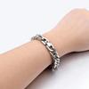 Elegant Cuban Chain Bracelets Buckle Steel Link Bracelet American Metal Hand Chains  Hip Hop