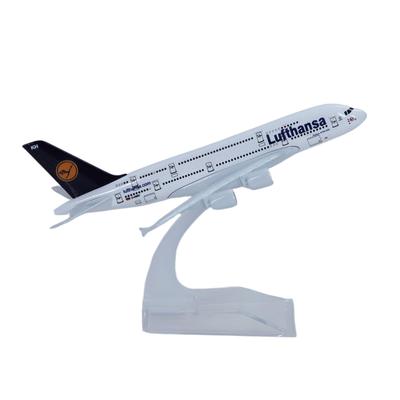 Игрушки Масштаб 1/400 Модель самолета Дети 16см Авиалинии Luthansa A380 Модель самолета Самолет Литой металл Самолеты