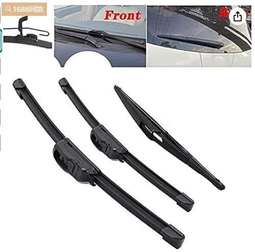 Suitable for Renault Clio 2 1998-2005 22+16+12 wipers front and rear window wipers