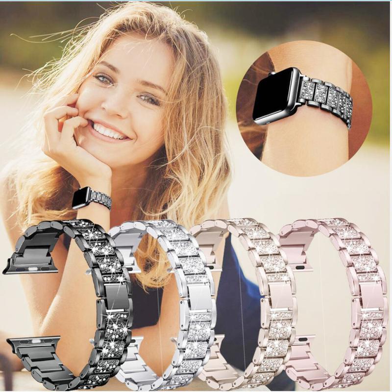 Ювелирный ремешок-цепочка для Apple Watch Band Ultra 49 мм, 40 мм, 44 мм, 42 мм, 38 мм, браслет-петля с бриллиантами на запястье, серия IWatch 8, 7, 6, 5, 4, 3 SE
