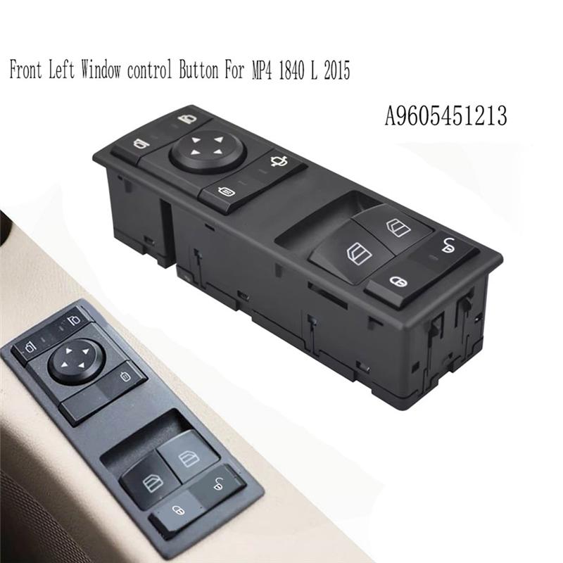 L10A Truck Power Window Switch A9605451213 For Benz Truck Actros Window Switch Car Window Glass Lift Switch Window Control Butto