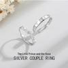 Кольца для пары «Маленький принц и роза»: Уникальный дизайн для мужчин и женщин - Идеальный подарок на день рождения