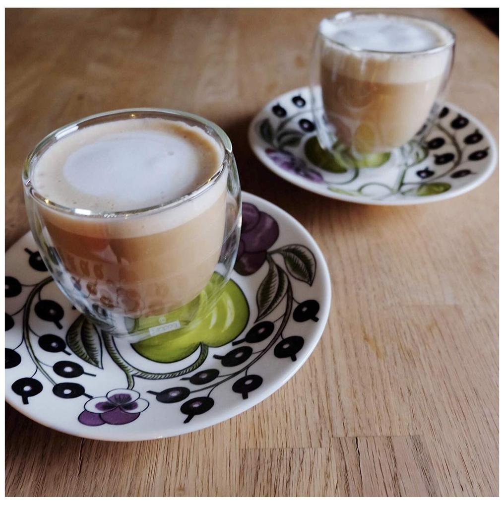 BODUM BODUM CANTEEN Double Wall Glass 250ml of Microwave Safe Insulation Heat Retention Cold Tumbler Pavina 4558 [Genuine Product] (Set 6)