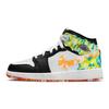 Air 1 Mid SE GS Drip Kids Sneakers Black Team-Orange Kumquat DJ6563-038