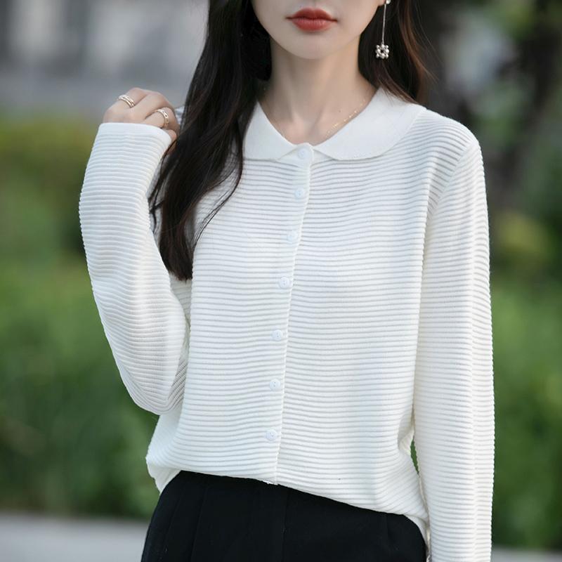 Женский легкий кардиган из 50% шерсти и 50% шелка Mulberry — универсальный трикотаж на все 4 сезона для комфорта и стиля в любое время года